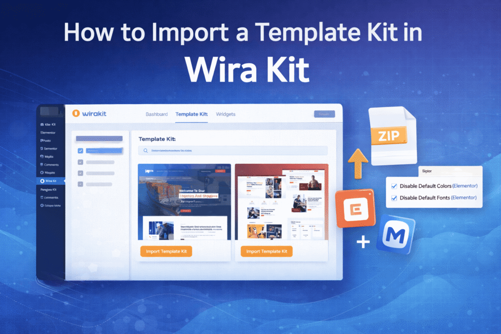 How to Import a Template Kit in Wira Kit