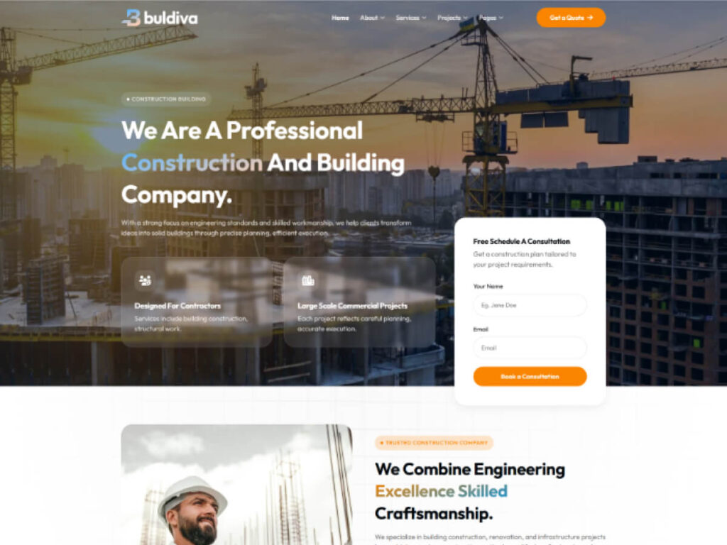 Buldiva – Building And Construction WordPress Theme