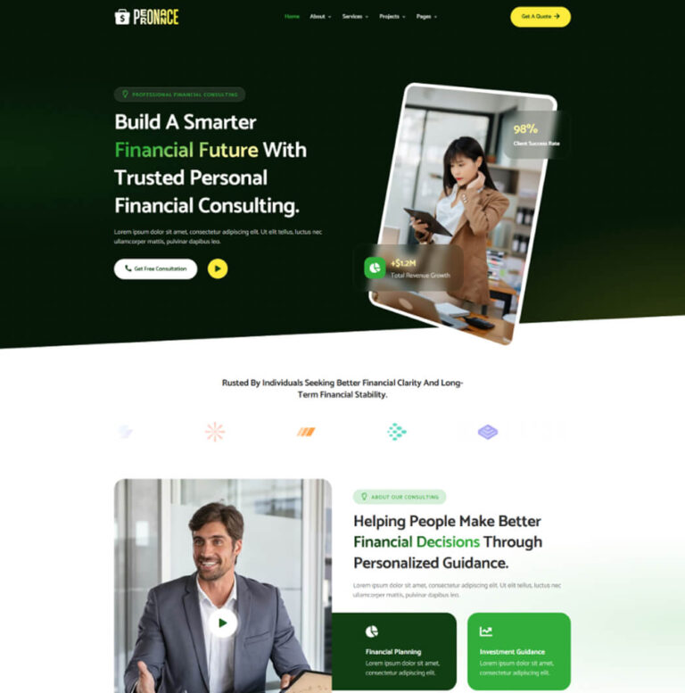 Business WordPress Themes & Starter Templates
