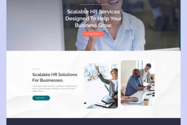 HR Consulting Website Template for WordPress Elementor – Auhar