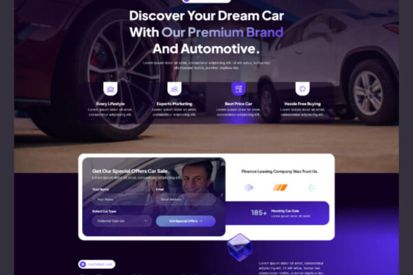 Car Dealership Website Template for WordPress Elementor – Autode