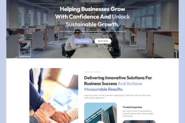 Company Profile Website Template for WordPress Elementor – Compro