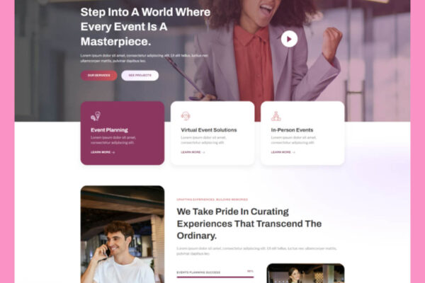 Event Organizer Website Template for WordPress Elementor – Eveno