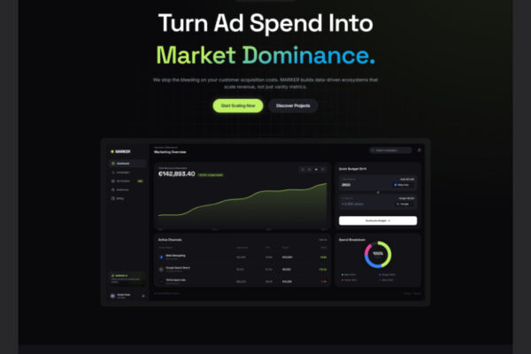 Digital Marketing Agency Website Template for WordPress Elementor – Marker