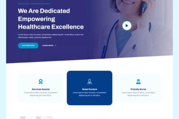 Healthcare Consulting Website Template for WordPress Elementor – Sphere